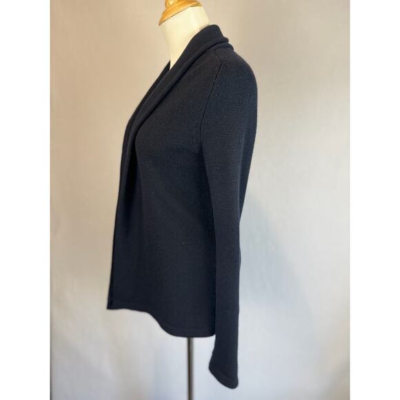 Theory Womens Cashmere Cardigan Sweater Knit Blue Sz P/TP Long Sleeve Open - Picture 2 of 6
